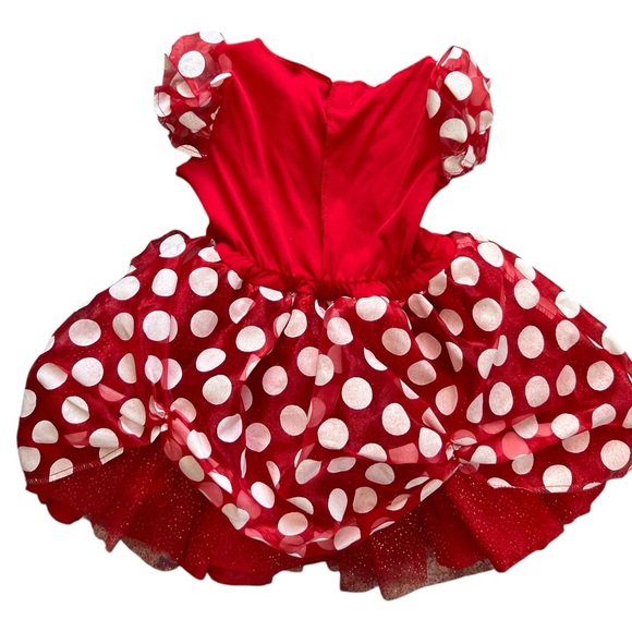 Disney Minnie Mouse polka dot red dress Sz 3T-4T - Picture 5 of 6